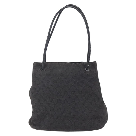 GUCCI GG Canvas Tote Bag Black 101341 Auth bs30942