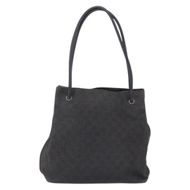 GUCCI GG Canvas Tote Bag Black 101341 Auth bs30942 - 0