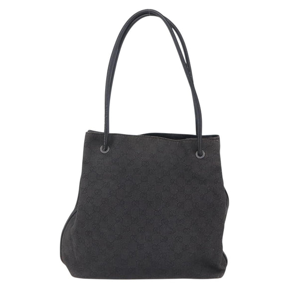 GUCCI GG Canvas Tote Bag Black 101341 Auth bs30942