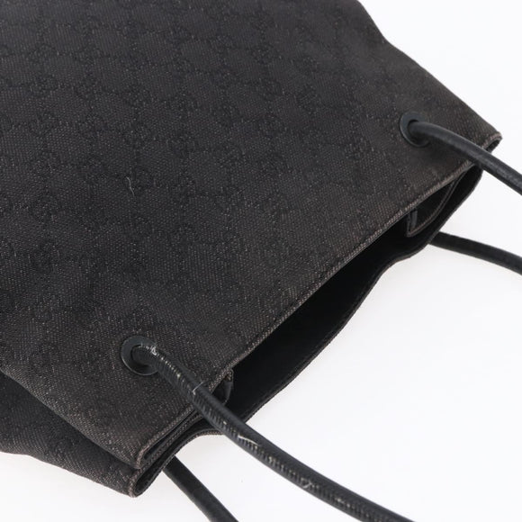 GUCCI GG Canvas Tote Bag Black 101341 Auth bs30942