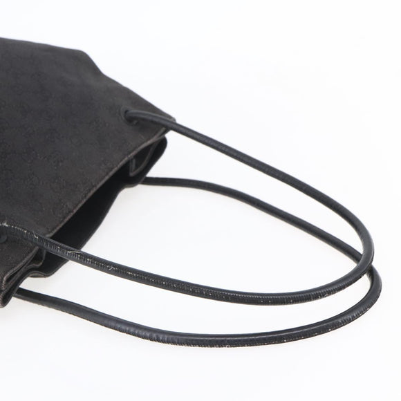 GUCCI GG Canvas Tote Bag Black 101341 Auth bs30942