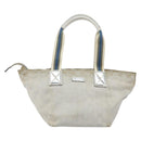 GUCCI GG Canvas Sherry Line Tote Bag Silver 131228 Auth bs30945-13