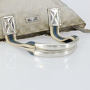 GUCCI GG Canvas Sherry Line Tote Bag Silver 131228 Auth bs30945-7