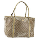 GUCCI GG Crystal Tote Bag Coated Canvas Pink Gold 197953 Auth bs30946-1
