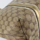 GUCCI GG Crystal Tote Bag Coated Canvas Pink Gold 197953 Auth bs30946-13