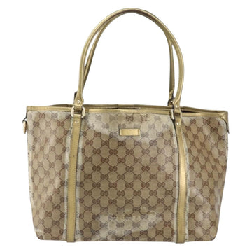 GUCCI GG Crystal Tote Bag Coated Canvas Pink Gold 197953 Auth bs30946 - 0