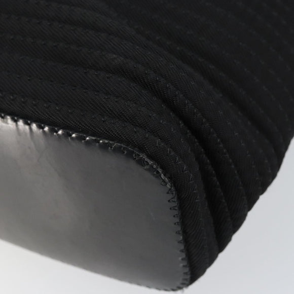 GUCCI Bamboo Hand Bag Canvas 2way Black Silver 002 2058 0439 5 Auth bs30947