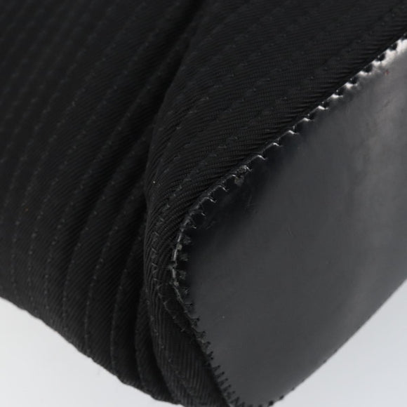 GUCCI Bamboo Hand Bag Canvas 2way Black Silver 002 2058 0439 5 Auth bs30947