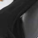 GUCCI Bamboo Hand Bag Nylon Black Silver 000 1956 0531 Auth bs30948-16