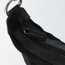 GUCCI Bamboo Hand Bag Nylon Black Silver 000 1956 0531 Auth bs30948-10