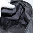 GUCCI Bamboo Hand Bag Nylon Black Silver 000 1956 0531 Auth bs30948-18