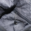 GUCCI Bamboo Hand Bag Nylon Black Silver 000 1956 0531 Auth bs30948-20