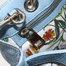 GUCCI Bamboo Hand Bag Leather 2way Blue Silver 336032 Auth bs30949-20