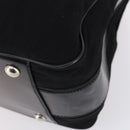 GUCCI Boston Bag Nylon Black Silver 010 1553 0301 Auth bs30950-10