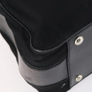 GUCCI Boston Bag Nylon Black Silver 010 1553 0301 Auth bs30950-11