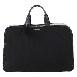 GUCCI Boston Bag Nylon Black Silver 010 1553 0301 Auth bs30950 - 0