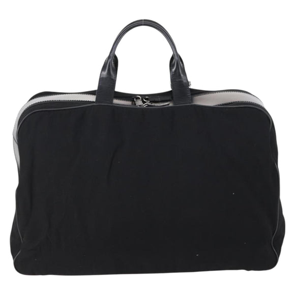 GUCCI Boston Bag Nylon Black Silver 010 1553 0301 Auth bs30950