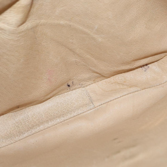 GUCCI Shoulder Bag Leather Brown Gold Auth bs30951