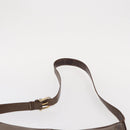 GUCCI Shoulder Bag Leather Brown Gold Auth bs30951-14