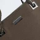 GUCCI Tote Bag Satin Brown Silver 002 1098 Auth bs30953-17