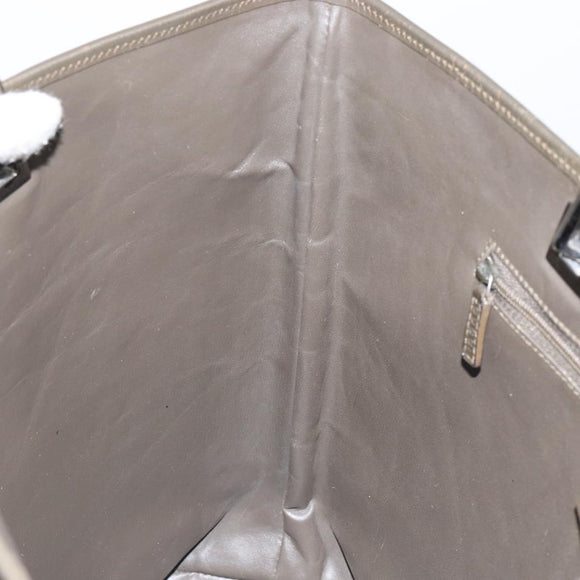 GUCCI Tote Bag Satin Brown Silver 002 1098 Auth bs30953