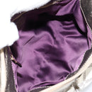 VERSACE Chain Shoulder Bag Canvas Champagne Gold Auth bs30954-11