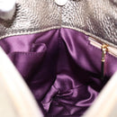 VERSACE Chain Shoulder Bag Canvas Champagne Gold Auth bs30954-20