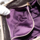 VERSACE Chain Shoulder Bag Canvas Champagne Gold Auth bs30954-12