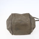 Chloe Etel Hand Bag Leather 2way Beige Gold Auth bs30955-5