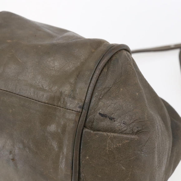 Chloe Etel Hand Bag Leather 2way Beige Gold Auth bs30955