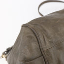 Chloe Etel Hand Bag Leather 2way Beige Gold Auth bs30955-16