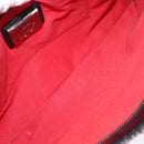 Christian Louboutin Studs Chain Shoulder Bag Canvas Pink Auth bs30956-11