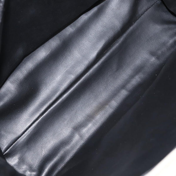 BALLY Hand Bag Leather White Gold Auth bs30959