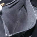 BALLY Hand Bag Leather White Gold Auth bs30959-12