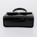 BALLY Hand Bag Leather Enamel 2 Set Beige Black Auth bs30960-15