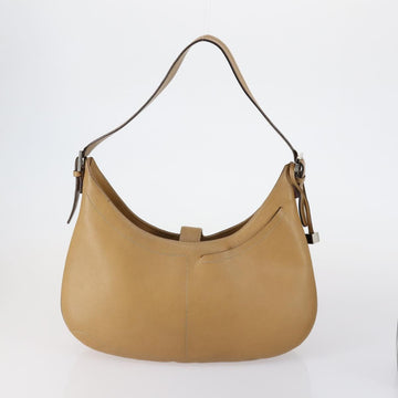 BALLY Hand Bag Leather Enamel 2 Set Beige Black Auth bs30960 - 0