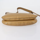 BALLY Hand Bag Leather Enamel 2 Set Beige Black Auth bs30960-7