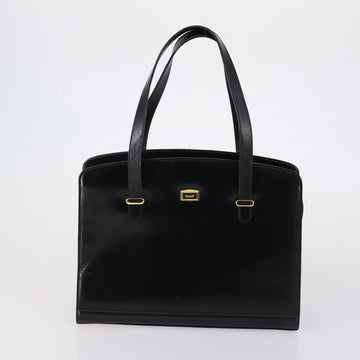 BALLY Hand Bag Leather 2 Set Black Auth bs30961 - 0