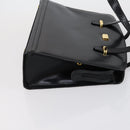 BALLY Hand Bag Leather 2 Set Black Auth bs30961-4