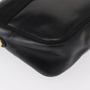 Salvatore Ferragamo Vala Shoulder Bag Leather Black Gold Auth bs30964-15