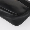 Salvatore Ferragamo Vala Shoulder Bag Leather Black Gold Auth bs30964-16
