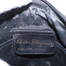 Salvatore Ferragamo Vala Shoulder Bag Leather Black Gold Auth bs30964-12