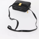 Salvatore Ferragamo Vala Shoulder Bag Leather Black Gold Auth bs30964-7