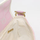 Salvatore Ferragamo Gancini Shoulder Bag Canvas Pink Gold Auth bs30965-18