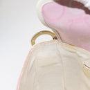 Salvatore Ferragamo Gancini Shoulder Bag Canvas Pink Gold Auth bs30965-19