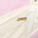Salvatore Ferragamo Gancini Shoulder Bag Canvas Pink Gold Auth bs30965-20