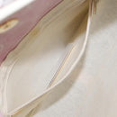 Salvatore Ferragamo Gancini Shoulder Bag Canvas Pink Gold Auth bs30965-21