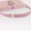 Salvatore Ferragamo Gancini Shoulder Bag Canvas Pink Gold Auth bs30965-7