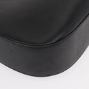 Salvatore Ferragamo Gancini Shoulder Bag Leather Black Silver Auth bs30966-9