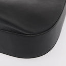 Salvatore Ferragamo Gancini Shoulder Bag Leather Black Silver Auth bs30966-14
